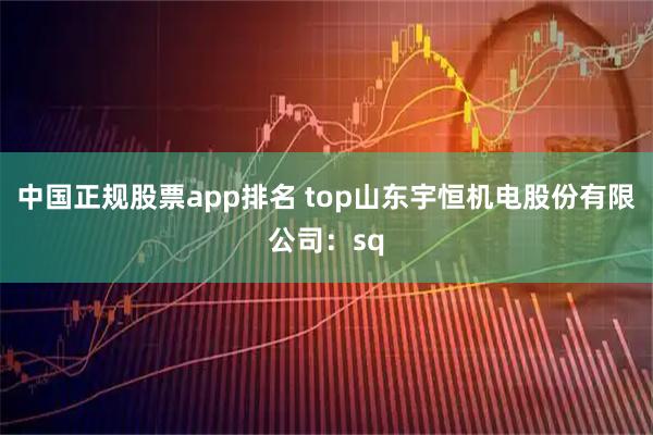 中国正规股票app排名 top山东宇恒机电股份有限公司:sq